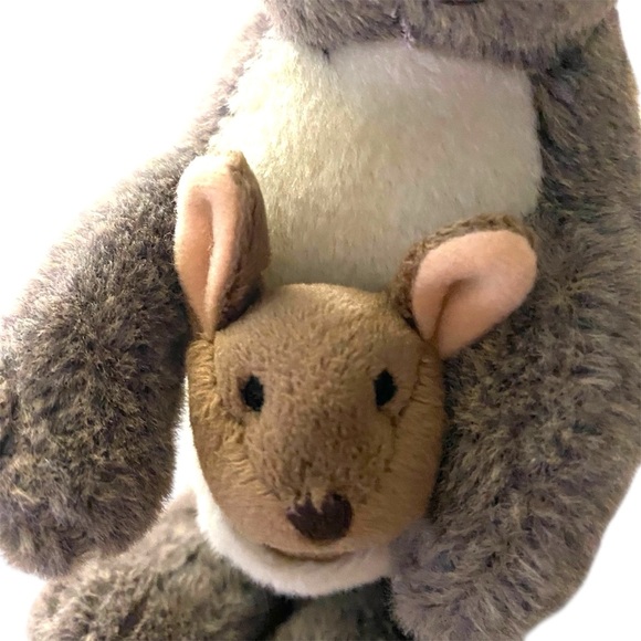 Kangaroo Plush Stuffed Animal Mom Baby Joey Wild Republic Adorable Collectible - Picture 5 of 10